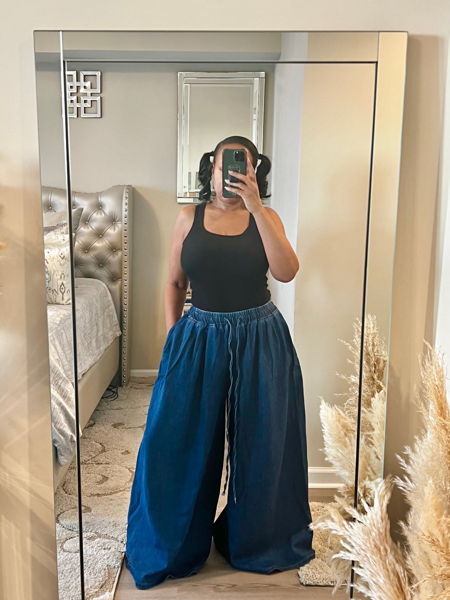 Dioor Denim Wide Leg Pants ***NEW COLOR ALERT! LG FITS PLUS! READ FULL DESCRIPTION BEFORE ORDERING!!***