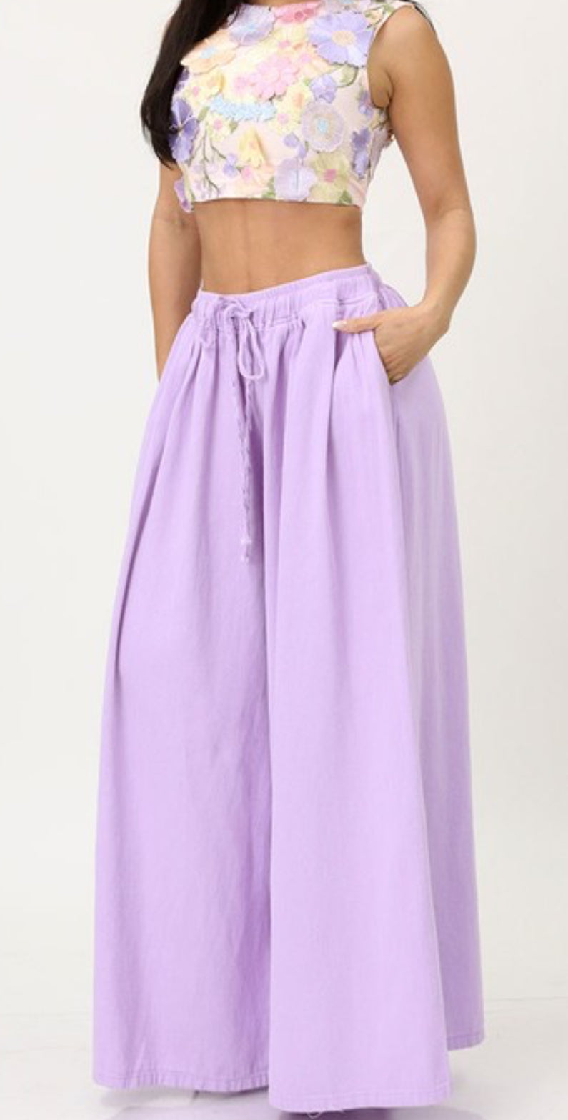 Dioor Denim Wide Leg Pants ***NEW COLORS! LG FITS PLUS! READ FULL DESCRIPTION BEFORE ORDERING!!***