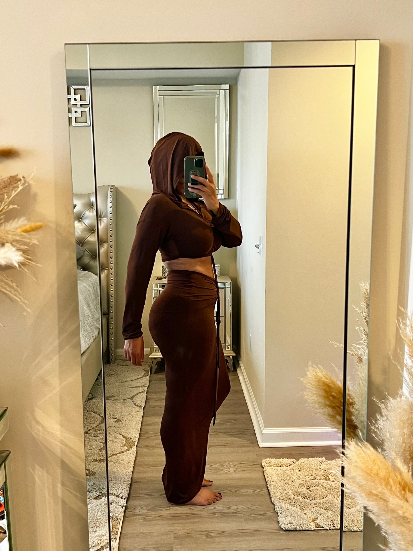 Lil Brown Riding Hood Skirt Set